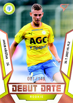 Jakub Kristan Teplice SportZoo FORTUNA:LIGA 2022/23 2. serie Debut Date Rookie /149 #DR-23